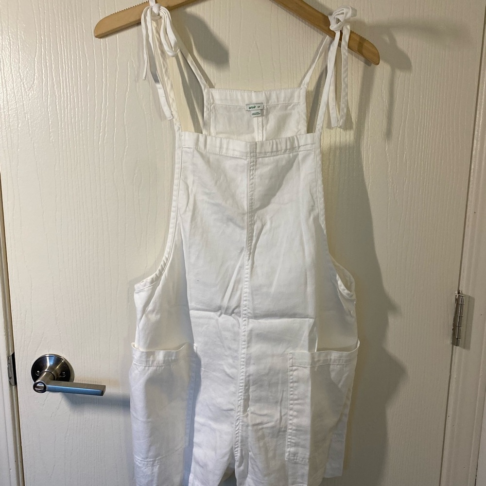 Aerie White overalls